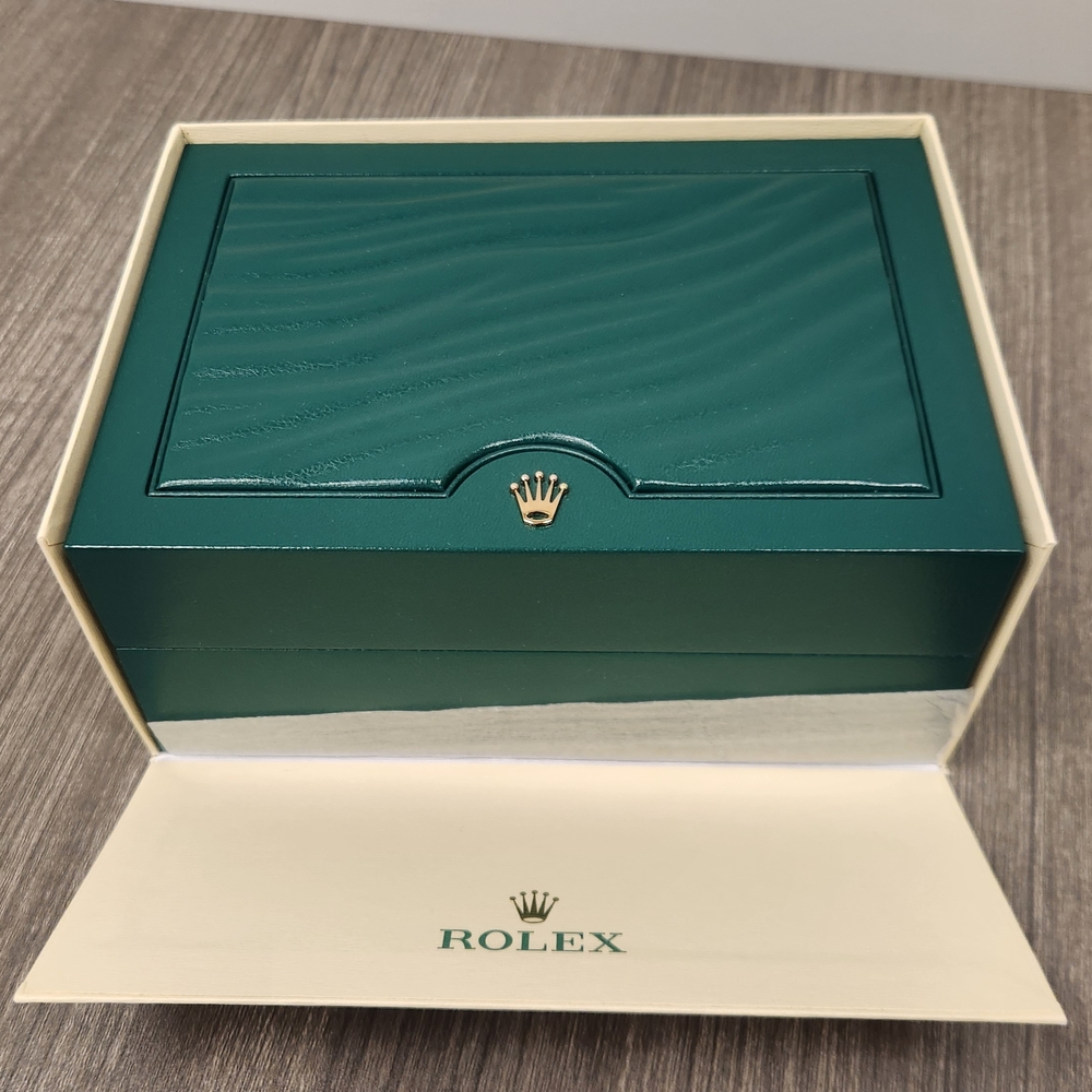 Rolex Green and Gold Watch Box